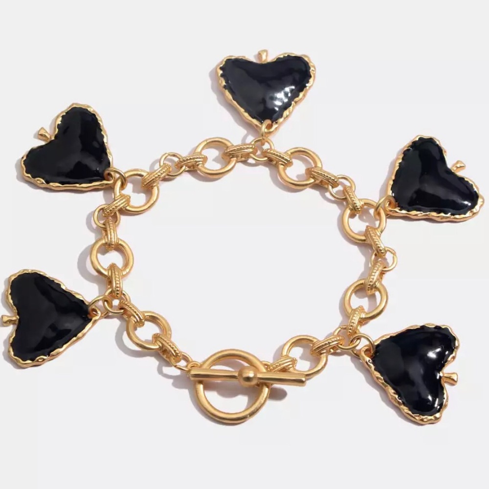 Black heart Bracelet - Picture 2 of 6
